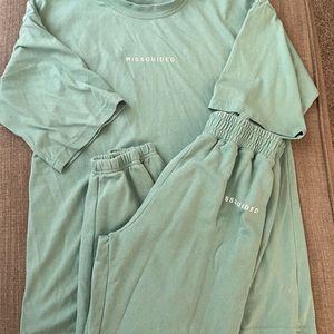 Misguided tshirt and jogger set